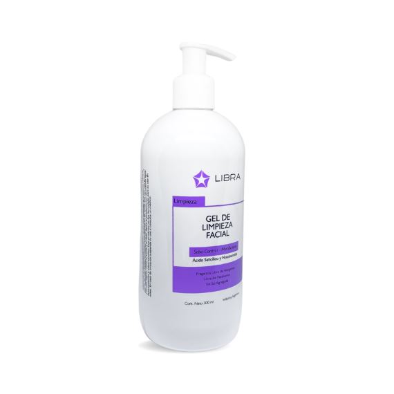 Gel de Limpieza Facial Piel Grasa Acido Salicilico 500 ml Libra