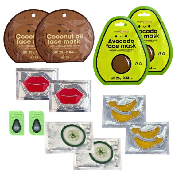 Caja Box Skincare Regalo Rutina Facial Completa Mascarillas