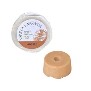Shampoo Solido Pelo Mixto Vainilla Y Naranja 50g Nyubu