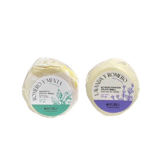 Combo Shampoo + Acondicionador Solido Pelo Debil 50g Nyubu