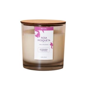 Vela de Soja Aromatica Natural Rosa Mosqueta Nyubu