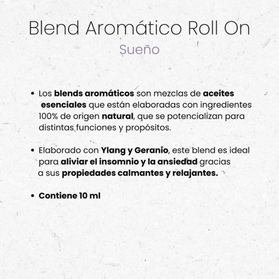 Aceite Esencial Blend Aromatico Natural Roll On Sueño 10ml Nyubu