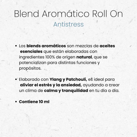 Aceite Esencial Blend Aromatico Natural Roll On Antistress 10ml Nyubu