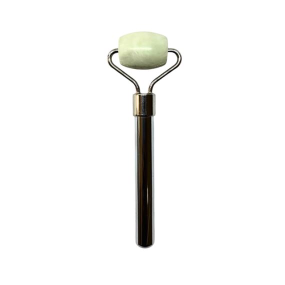 Masajeador Rodillo Facial Metálico Simple Cabezal Jade