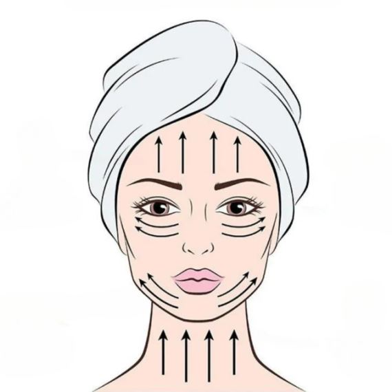 Masajeador Rodillo Facial Metálico Simple Cabezal Jade