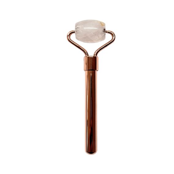Masajeador Rodillo Facial Metálico Simple Cabezal Cuarzo