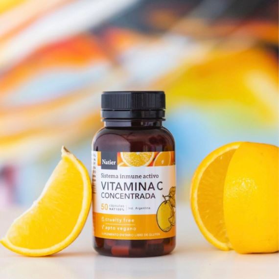 Suplemento Vitamina C Concentrada 50 Cápsulas Natier