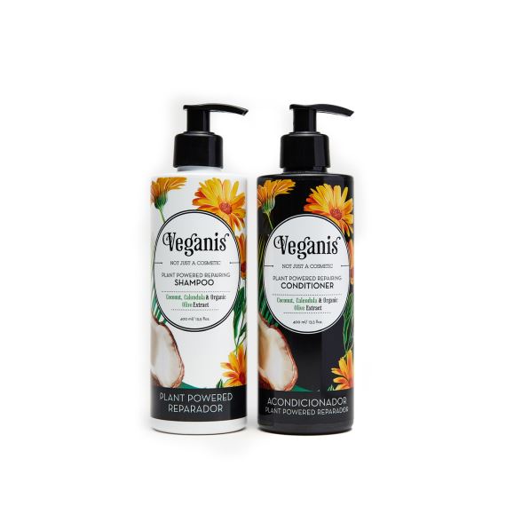 Combo Shampoo + Acondicionador Renovador De Coco 400ml Veganis