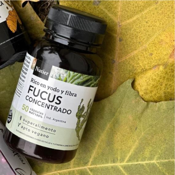 Suplemento Fucus Concentrado 50 Cápsulas Adelgazante Natier