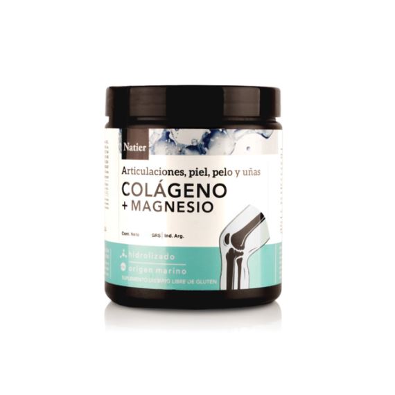 Suplemento Colágeno + Magnesio en Polvo 250g Natier