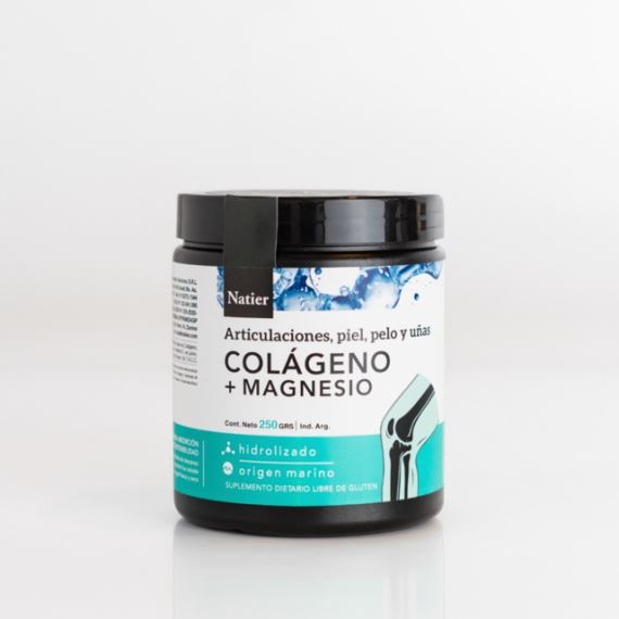 Suplemento Colágeno + Magnesio en Polvo 250g Natier