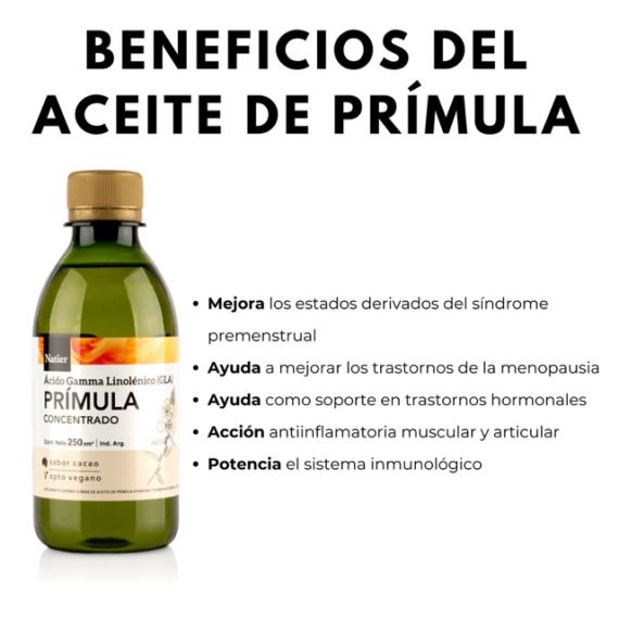 Aceite de Prímula Concentrado Sabor Cacao 250ml Natier