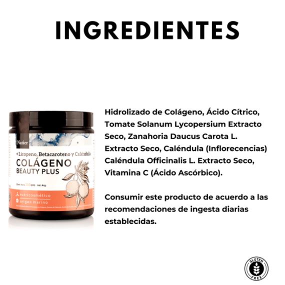 Suplemento Colágeno Beauty Plus en Polvo 250g Natier