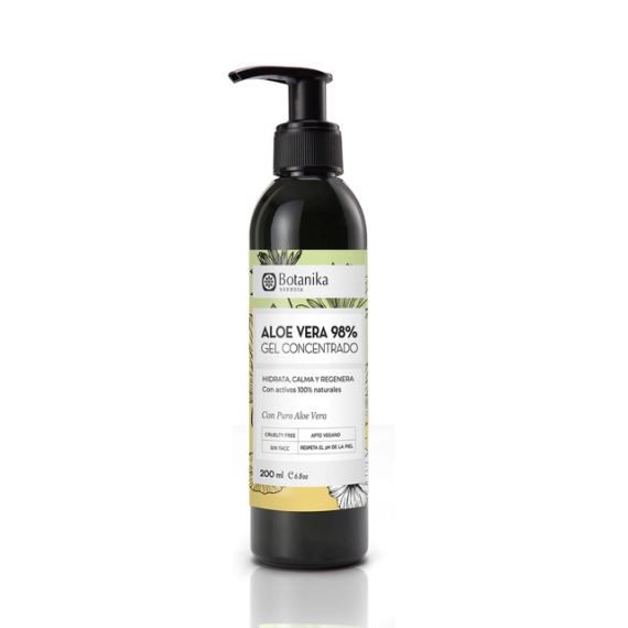 Gel Corporal Aloe Vera 98% Concentrado Regenerador 200ml Botanika