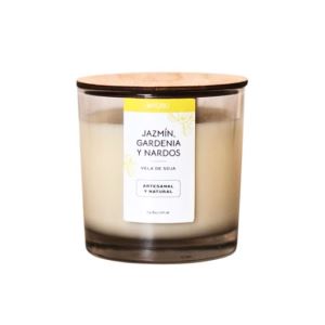 Vela de Soja Aromatica Natural Jazmin, Gardenia y Nardos Nyubu