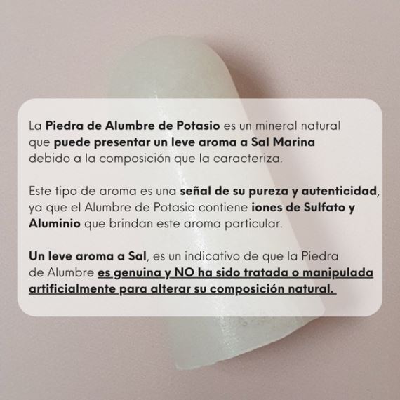 Piedra de Alumbre Pulida Desodorante + Agua de Rosas 120ml