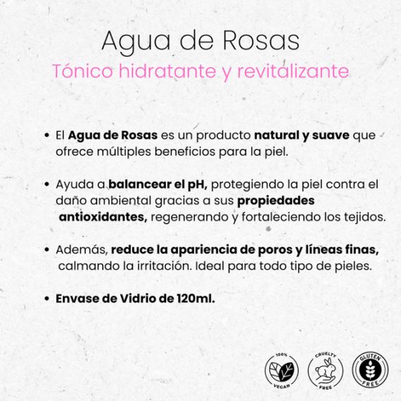 Piedra de Alumbre Pulida Desodorante + Agua de Rosas 120ml