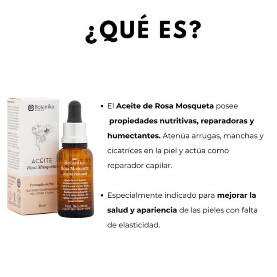 Aceite de Rosa Mosqueta Puro Arrugas Manchas 30ml Botanika