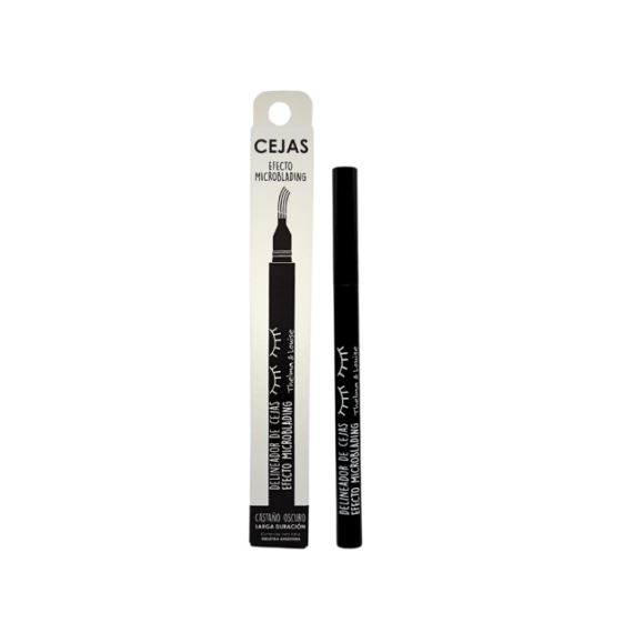 Combo Kit Aceite de Ricino + Delineador Microblading Cejas Castaño Oscuro