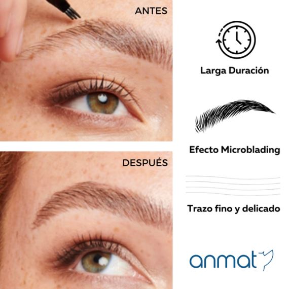 Combo Kit Aceite de Ricino + Delineador Microblading Cejas Castaño Oscuro