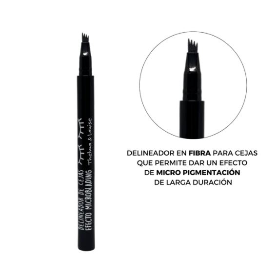 Combo Kit Aceite de Ricino + Delineador Microblading Cejas Castaño Oscuro