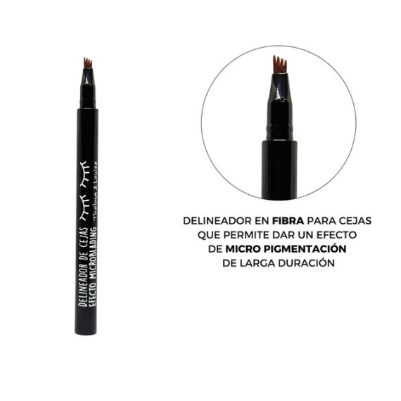 Combo Kit Aceite de Ricino + Delineador Microblading Cejas Castaño