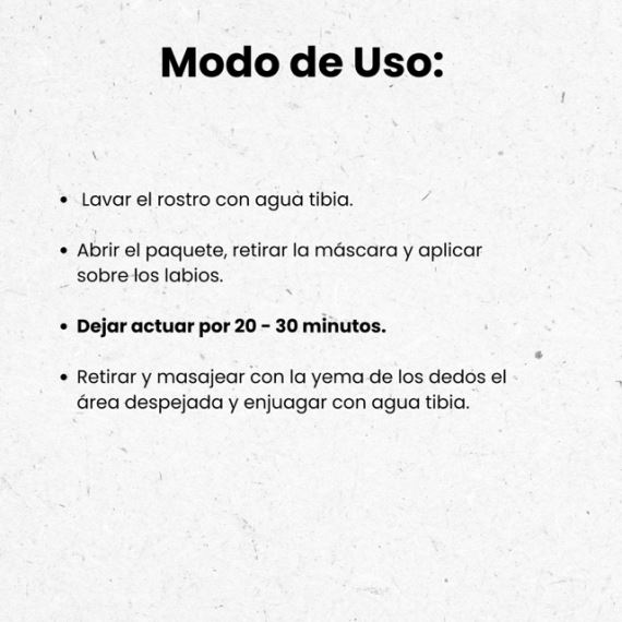 Mascara Hidrogel Para Labios X3 Unidades Simple & Beauty