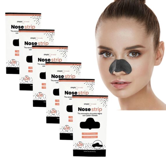 Tira Removedora de Puntos Negros Pack X6 Unidades Simple & Beauty