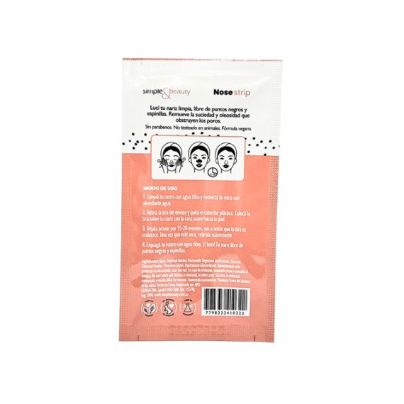 Tira Removedora de Puntos Negros Pack X6 Unidades Simple & Beauty