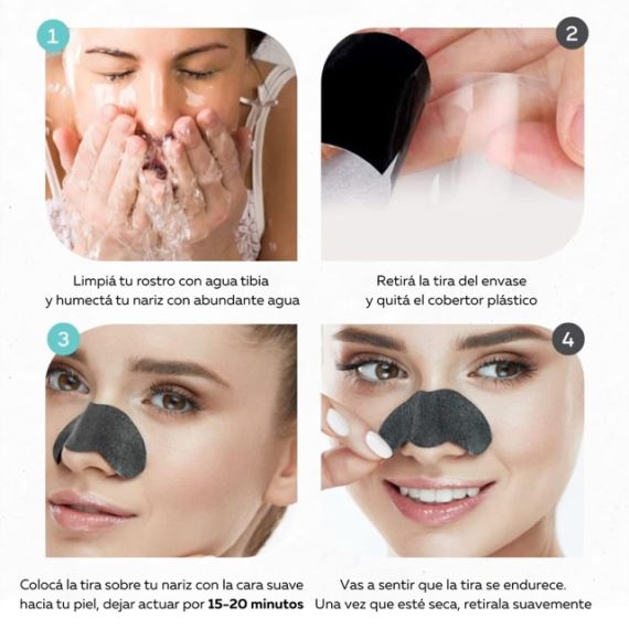 Tira Removedora de Puntos Negros Pack X6 Unidades Simple & Beauty