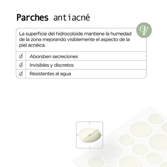 Parches Invisibles Acné Salicílico & Tea Tree X36 Unidades Veganis