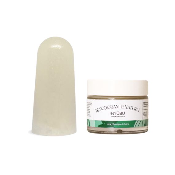 Pack Piedra de Alumbre Pulida + Desodorante En Crema Natural Lima Eucalipto Y Cedro