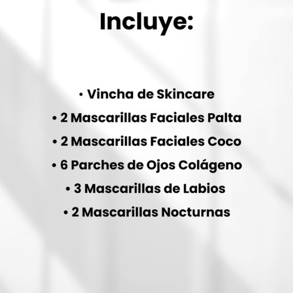 Caja Box Skincare Regalo Rutina Facial Completa Mascarillas