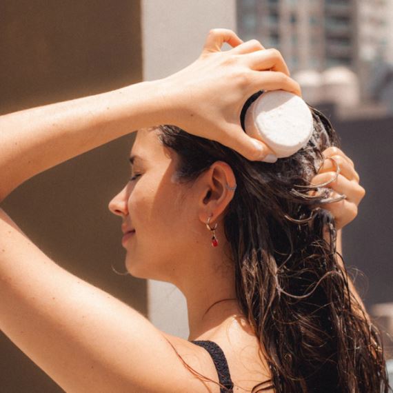 Combo Shampoo Y Acondicionador Solido Pelo Mixto 100g Nyubu