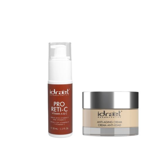 Combo Kit Serum + Crema Facial Antiage Pro Reti C Idraet