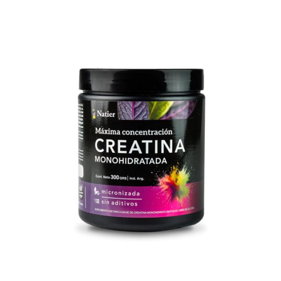 Suplemento Creatina Monohidratada Micronizada En Polvo 300g Natier