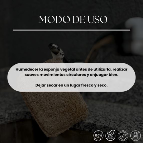Esponja Vegetal Yute Lavavajilla Natural Biodegradable Nyubu