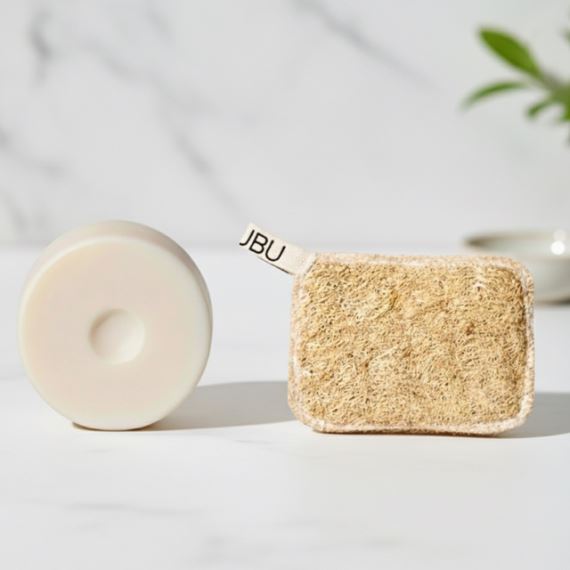 Combo Kit Detergente Sólido + Esponja Vegetal Natural Nyubu