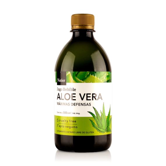 Jugo Bebible Aloe Vera Natural Máximas Defensas 500ml Natier
