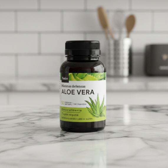 Suplemento Aloe Vera Máximas Defensas 50 Cápsulas Natier
