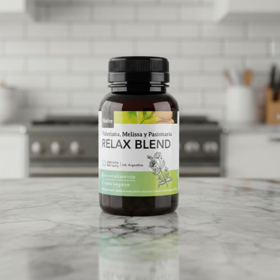 Suplemento Relax Blend Relajante Natural 50 Cápsulas Natier