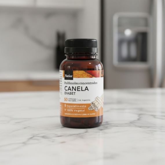 Suplemento Canela Concentrada Diabetes 50 Cápsulas Natier