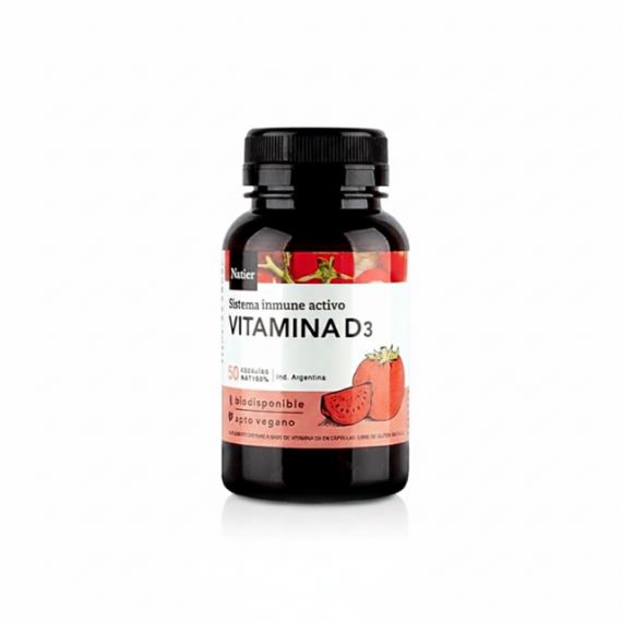 Suplemento Vitamina D3 Sistema Inmune 50 Cápsulas Natier