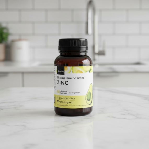 Suplemento Zinc Sistema Inmune Activo 50 Cápsulas Natier