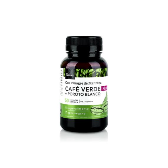 Suplemento Café Verde Plus Adelgazante 50 Cápsulas Natier
