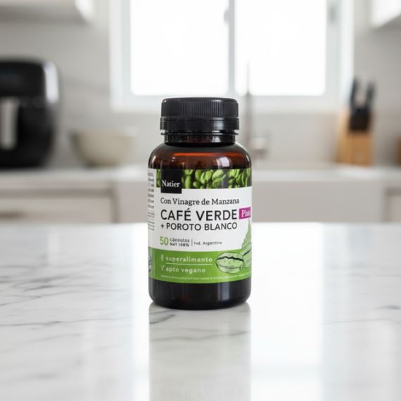Suplemento Café Verde Plus Adelgazante 50 Cápsulas Natier