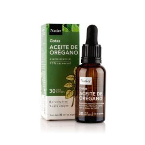 Suplemento Aceite de Orégano 70% Carvacrol Vitamina E 30ml Natier