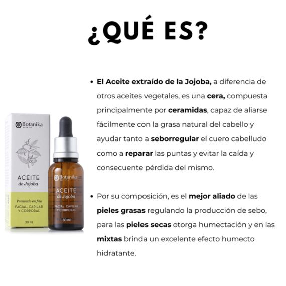 Aceite de Jojoba Puro Piel y Cabello Saludable 30ml Botanika