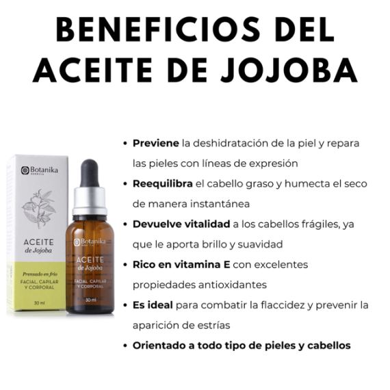 Aceite de Jojoba Puro Piel y Cabello Saludable 30ml Botanika