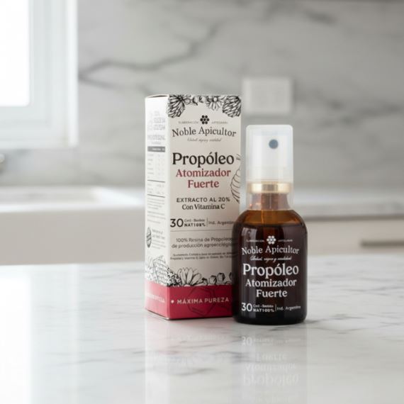 Propóleo Fuerte 20% Atomizador Vitamina C 30ml Noble Apicultor